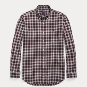 NWT Polo Ralph Lauren Classic Fit Twill Button-Down Shirt Men’s M Check Pony